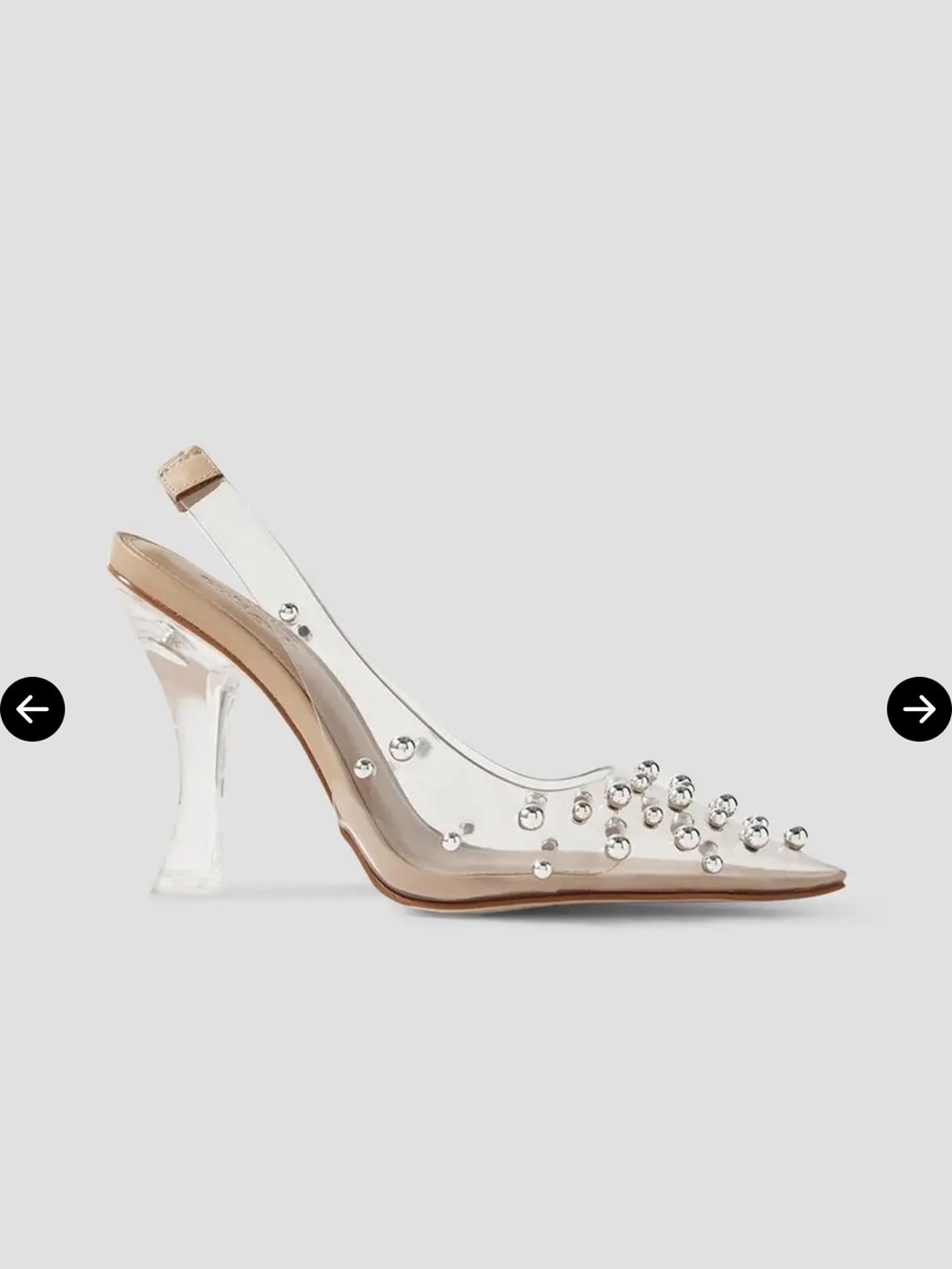 Cult Gaia - bijan embellished pvc slingback pumps - size 40 (9.5) - box included